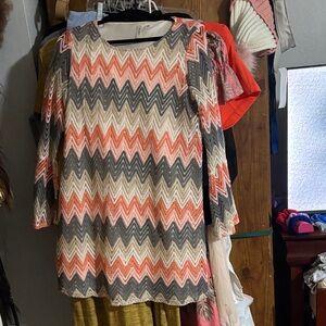 Chevron Patterned Dress